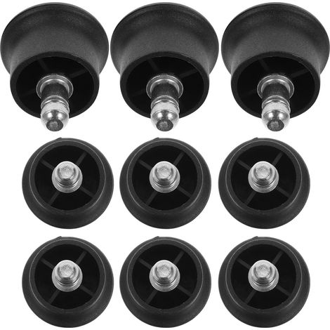 Pieds fixes à clipser pour chaises et meubles, lot de 10, ABS