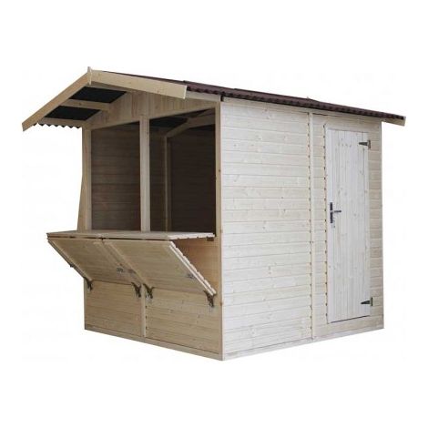 Kiosco de madera Bruno.  17mm, 200x200cm, 4m² (1/5)
