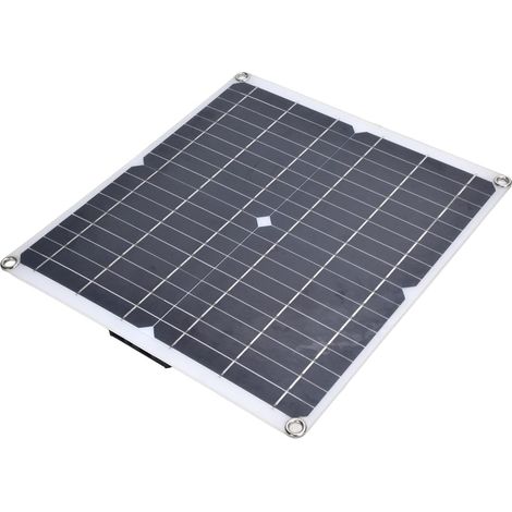 Kit de Panneau Solaire, Panneau Solaire Petits Panneaux Solaires 35W 12V Double Panneau Solaire Flexible en Silicium en Silicium en Silicium pour Camping, Randonnée, Randonnée, Randonnée (1/5)