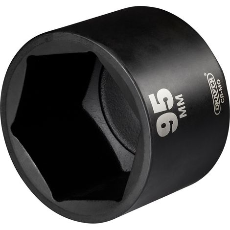Draper HI-TORQ® 95mm (1 Inch Drive) Deep Impact Socket, 1 Square Drive, Heavy-Duty, High-Torque, 95mm Length (1/2)