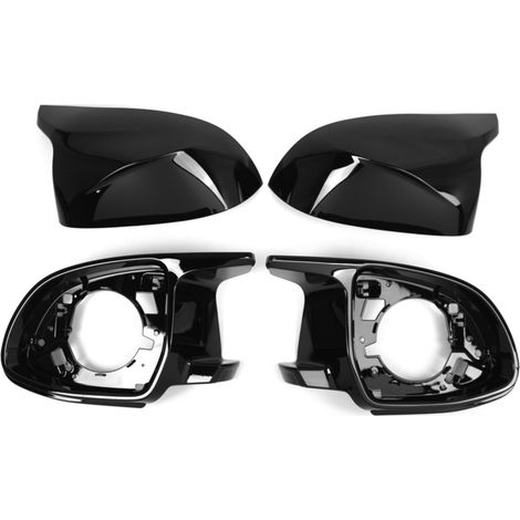 Juego de 4 tapas de espejo de repuesto para BMW X3 G01, X4 G02, X5 G05, X6 G06, X7 G07, X3M F97, X4M F98, X5M F95, X6M F96 (2018-2023), números de pieza: 51168097351, 51168071003, 51168097352, 5116807 (1/5)