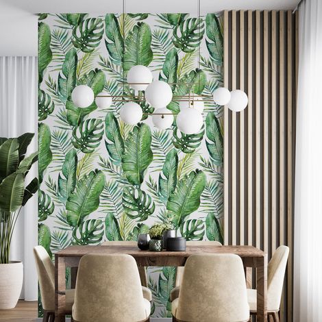 Papier peint - Motif botanique - 1 LÉ de 60x260 cm - Surface L 60 x H 260 cm (1/4)