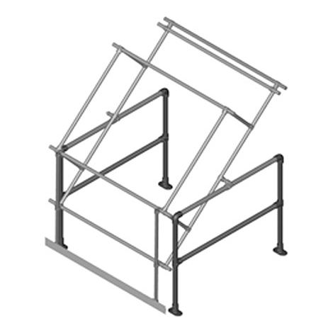 Barrière écluse basculante galvanisé   Hauteur palette 1600mm - SGPGTYAGV