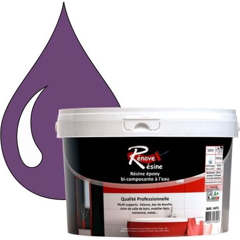 Peinture Résine 0.5L - Multisupport RAL 4005 - Lilas bleu - Brillant - Salle de bain (1/4)