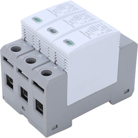 Parafoudre DC 1000V 20‑40KA 3P pour Systèmes Solaires et Photovoltaïques (1/5)