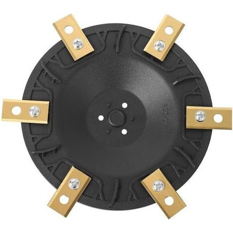Disque rotatif 6 lames pour tondeuse robot Polypropylène renforcé Compatible WORX, Landxcape, Kress, Einhell Installation facile (1/5)