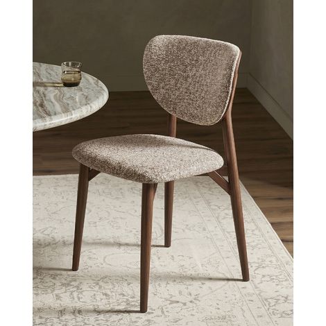 Mello - Lot de 2 chaises en bois et tissu (1/5)