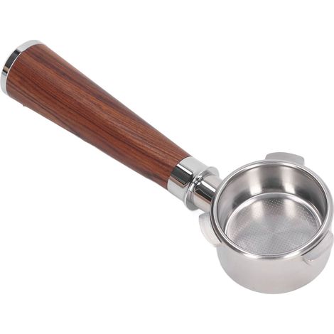 Porte-filtre sans fond 54 mm en acier inoxydable pour cafetière Breville série 8, modèles 870 et 880, coloris A, rouge acidulé. (1/5)