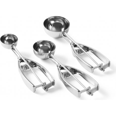 Cuillère à glace en acier inoxydable Kitchen Line 1/30 L - Hendi 572511 (1/4)