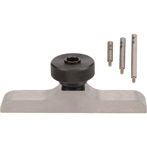 Support de micromètre de profondeur en acier inoxydable trempé avec 3 rallonges, 103 x 17 mm / 4,1 x 0,7 po (1/5)