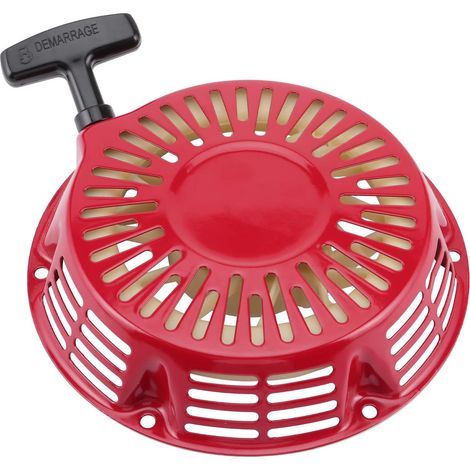 1 Démarreur à Tirette Rouge pour Moteur GX390, Compatible GX340, Tondeuse et Générateur (1/5)