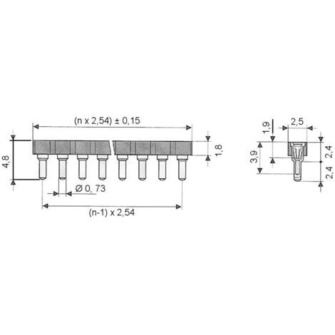 Barrette pour circuits intégrés W & P Products 186-40-1-50-00 2.54 mm Nombre de pôles: 40 1 pc(s) (1/4)