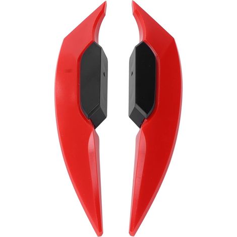 Ailettes de Moto aérodynamiques, Paire d'ailes de carénage de Moto universelles décoratives, kit d'ailes aérodynamiques, aileron latéral Avant de Moto pour Moto, vélos électriques, VTT (1/5)
