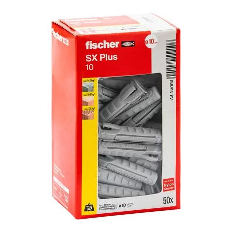 Fischer Universaldübel aus Nylon Sx Plus 10x50 K - 10 Stück
