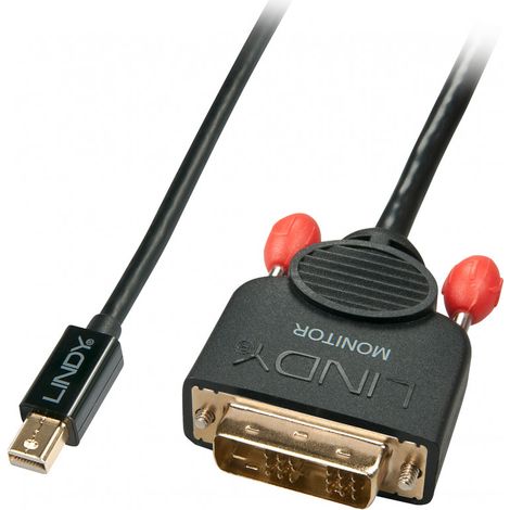 Lindy Mini-DisplayPort an DVI-D Kabel schwarz 3m (41953)