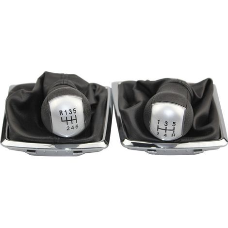 Staubschutzkappe für den Schaltknauf älterer Ford Focus Modelle, Zubehör für manuelle Schaltknäufe, silbernes Set für 5-Gang-Schaltgetriebe (einteilig) (1/4)