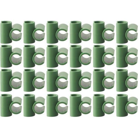 Lot de 50 connecteurs pour plantes de jardin - Outil de fixation pour treillis de plantes - Clips de fixation pour cadre de jardin fixe - Tige pour cage à tomates (11 mm) (1/5)
