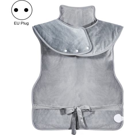 (Gris argenté) Écharpe chauffante pour les épaules et le cou, châle électrique, couverture électrique (norme européenne) (1/5)