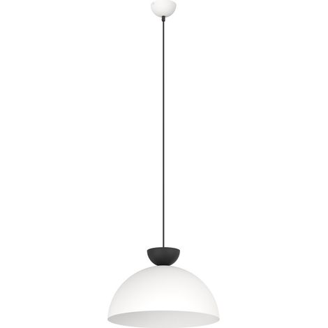 Lampada a sospensione LUNARO bianco/nero cupola GX53 Emibig (1/5)