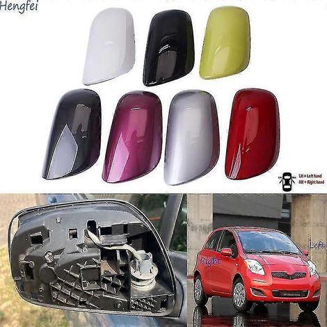 Accessoires auto pour Toyota Yaris 2006-2011 : Coque de rétroviseur extérieur droit, couleur argent. (1/3)
