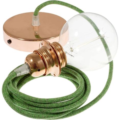 Lampada sospensione Creative Cables rx08 kit fai da te cotone 2m (1/3)