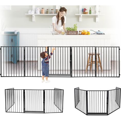 SWANEW Griglia di sicurezza 5pcs per caminetto Griglia di barriera Griglia per scale Griglia di sicurezza per porte per bambini (1/5)