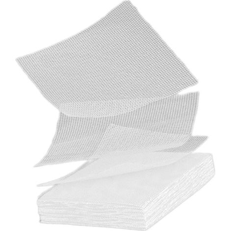Lot de 50 tapis de drainage carrés pour pots de fleurs, avec trous de drainage, pour le jardinage et le bonsaï. Idéal pour les femmes.-White (1/5)