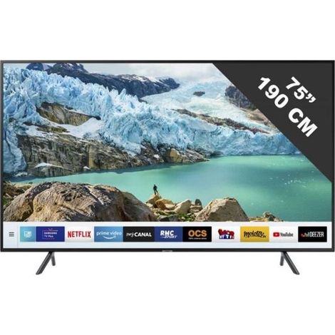 TV LED - SAMSUNG - UE 75 RU 7175 - 75 pouces - Wi-Fi intégré - Bluetooth inclus (1/4)
