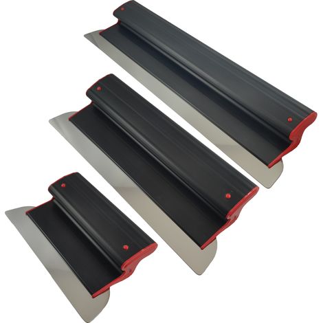 CONTOO SET Flächenspachtel Edelstahl, Flexibel Blatt 0,3mm Kunstoffgriff Ergo Ergoplast 250-600mm (1/5)