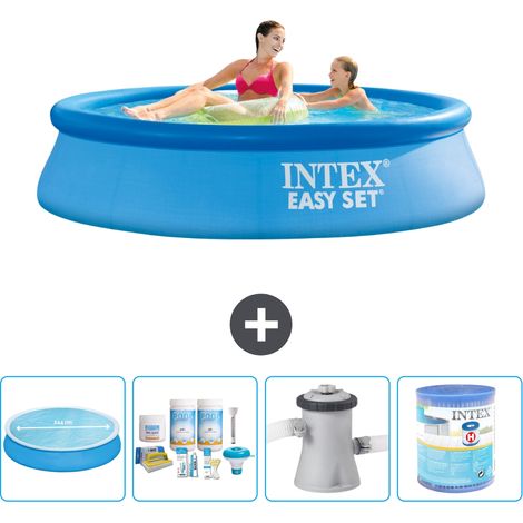 Intex Piscine Easy Set Ronde - 244x61 cm - 5-pièces S40388 (1/4)