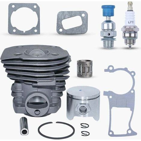 Kit de cilindro y pistón para motosierras - 44 mm - Modelos compatibles: 350, 346, 351, 353 - Incluye válvula reductora de presión (1/4)