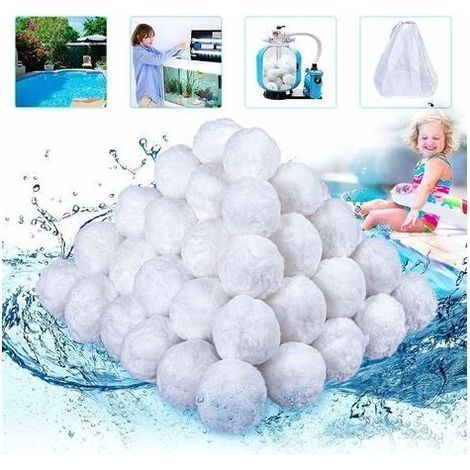 Boules de Filtre de Piscine 500g de Filtre à Sable, Réutilisables de Balle Filtrante Piscine Convient à Divers Systèmes de Filtration de Piscine (1/5)