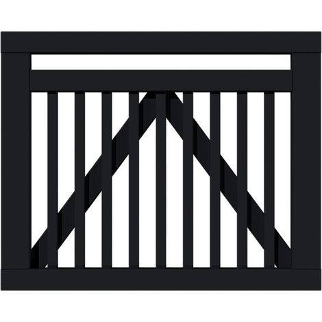 Plus Tor Linea 100 x 80 cm RAL 9005 Schwarz