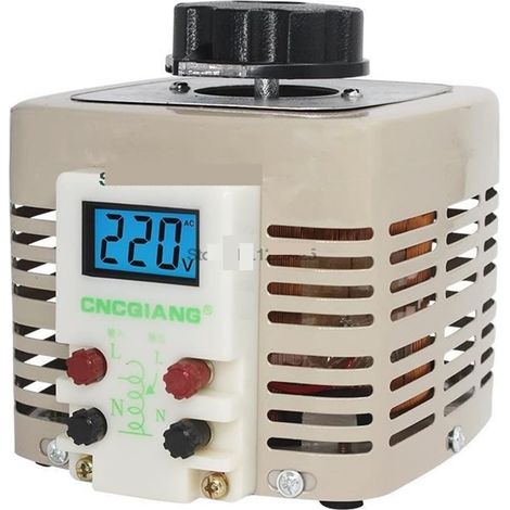 TDGC2-0.5KVA AC Transformateur Régulateur Réglable Tension Numérique Variable 2A 500w Monophasé 0-250V Alimentations(Digital display) (1/2)