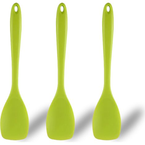 Cuillère en silicone, cuillère en caoutchouc résistant à la chaleur, ustensiles de cuisine flexibles et antiadhésifs sans couture. (1/5)