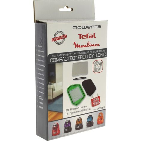 Rowenta Compacteo Ergo Cyclonic Kit Filtrazione Verde