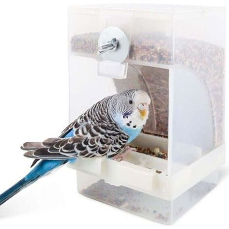 Mangeoire à Oiseaux Transparent Station d'alimentation Automatique pour Oiseaux Peut être Suspendue 16 x 10 x 9,5 cm Grande Capacité Peut Stocker Suffisamment de Nourriture Pendant 15 Jours.,de DEBUNS