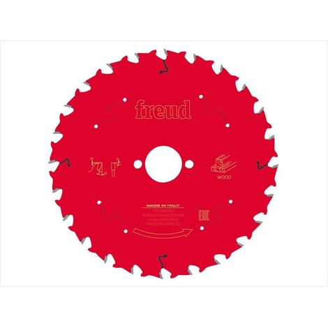Freud F03FS09717 Wood Circular Saw Blade 190 x 30 x 2.4/1.6mm x 24T FRE03FS09717
