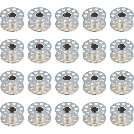 20er-Pack Spulen für Nähmaschinen, robuste und langlebige Metallspulen