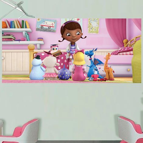 Poster géant Docteur la Peluche Disney intisse 202X90 CM (1/3)