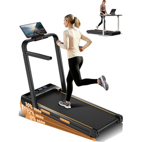 Tapis de course pliable, inclinaison réglable, design compact, X5F (1/2)