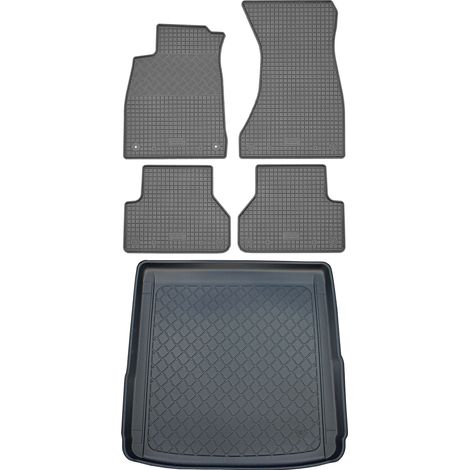 Audi A4 B9 Avant / Allroad Kombi (5-Türer) ab 11/2015 SET - Gummifußmatten + Kofferraummatte (1/5)