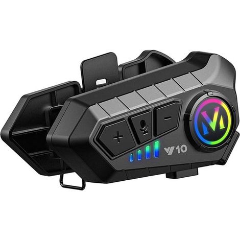Motorrad-Intercom-Helm Bluetooth-Headset Sprachassistentenunterstützung Duale Geräuschunterdrückung HD-Anrufe Musik hören und gleichzeitig (1/5)