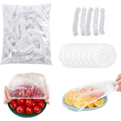 Sacs de conservation - Non spécifié - 300 pièces - Élastiques - Réutilisables - Plastique blanc (1/4)