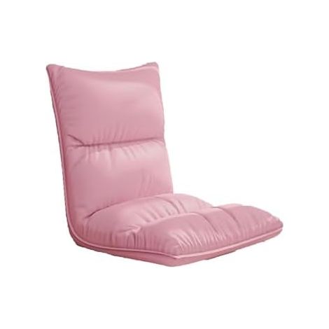 Fauteuil de sol rose réglable 6 positions, chaise inclinable confortable pour lecture, méditation, détente, salon et chambre (1/5)