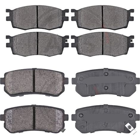 KIT PASTIGLIE FRENO ANTERIORI E POSTERIORI compatibile con HYUNDAI IONIQ (AE) / PASTIGLIE FRENANTI AUTO OEM P30103,P30107 / SOSTITUZIONE DIRETTA / BASSA POLVERE / SILENZIOSO