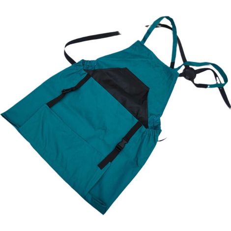 Tablier de récolte sac en toile pour la cueillette des fruits - Tablier de récolte ajustable et de grande capacité avec ouverture inférieure et doubles clips pour les jardiniers (1/5)