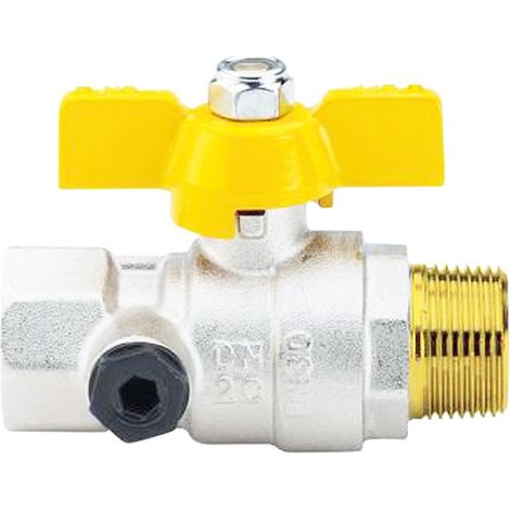 Vanne à bille pour Gaz Enolgas de Test h/F 1 avec papillon S1438N36