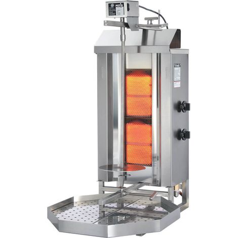 Gyros, kebab à gaz, GD 2, P 7 kW, G 20 - Stalgast