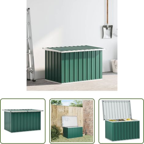 Rangement extérieur - Coffre de rangement de jardin Vert 109x67x65 cm (1/5)